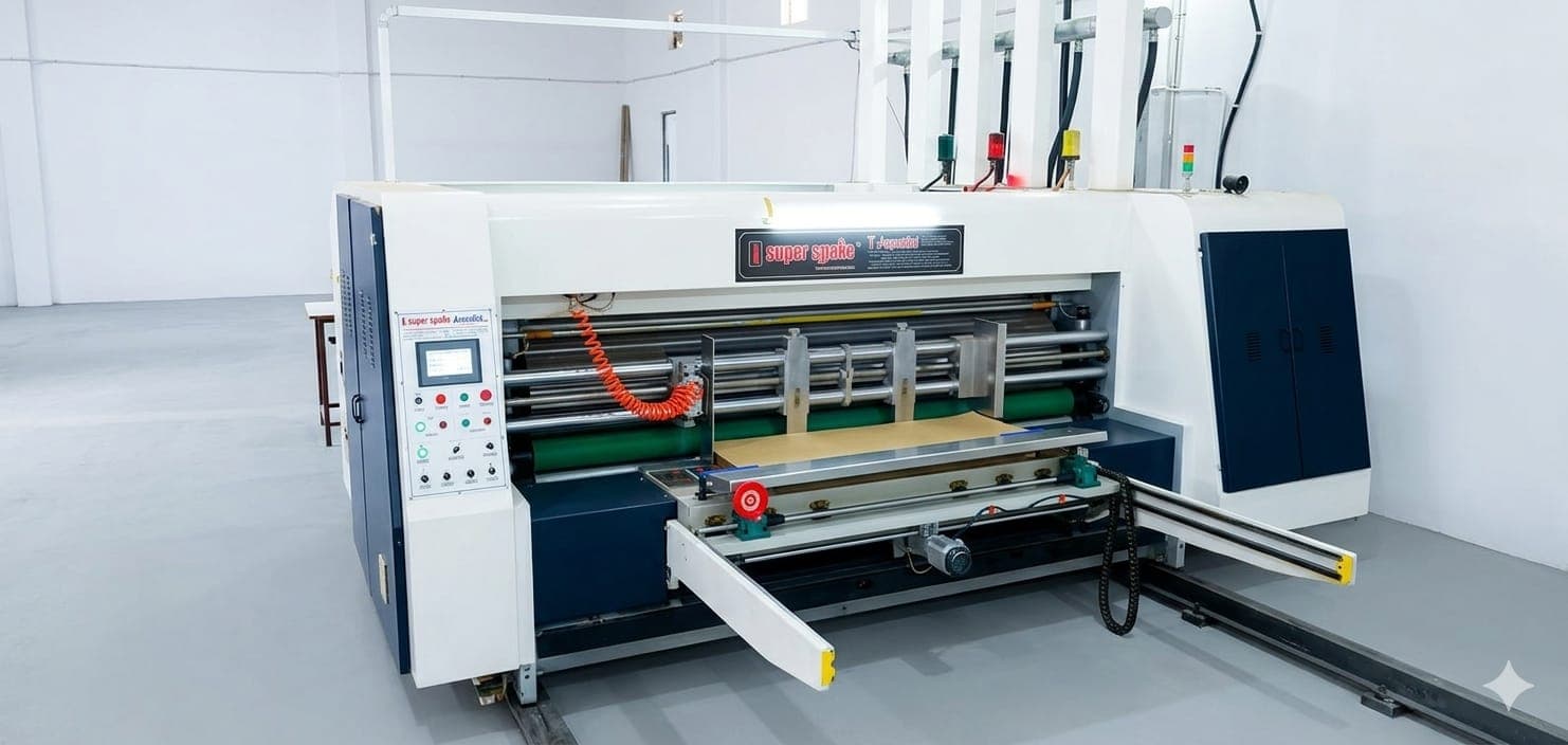 Flexo printing machine at Maharaj Packers